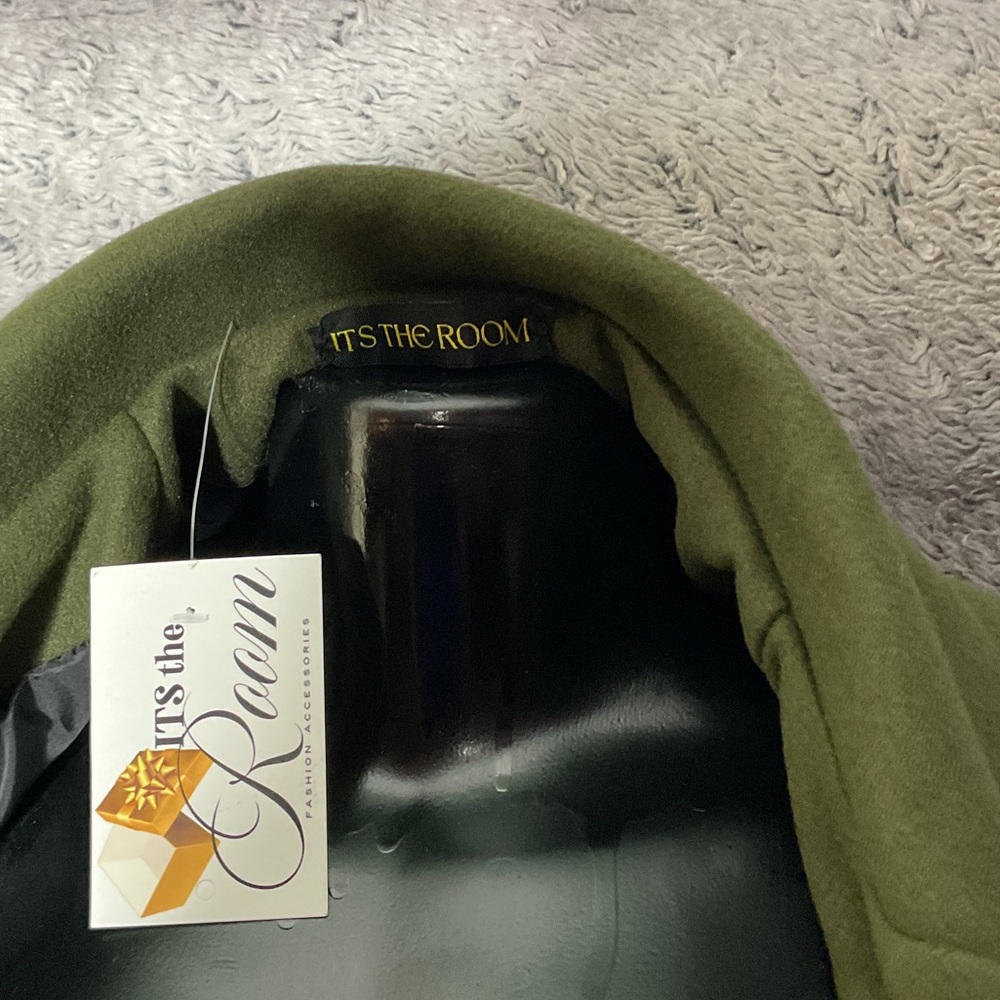Army Green Women's Single breasted Jacket - Picture 5 of 5
